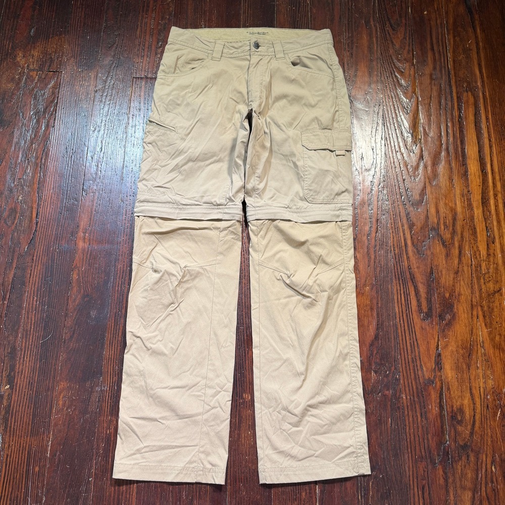 Columbia Pants Mens 30x30 Tan Convertible Cargo Omni Shield Hiking *READ*